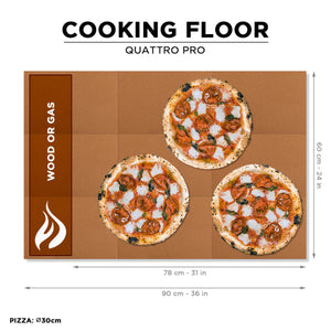 Quattro pro wood gas pizza oven